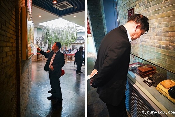 展览馆内学习先辈精神